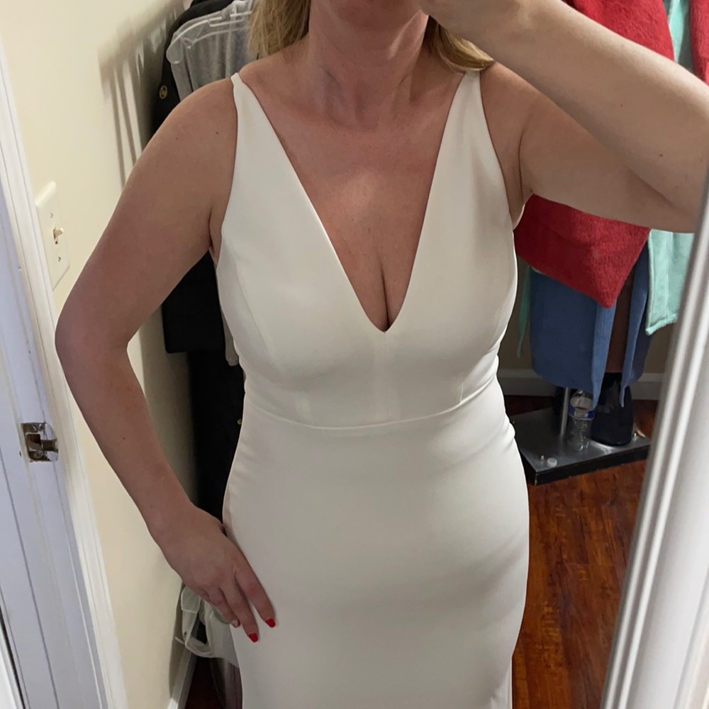 Anthropologie x BHLDN Jones V-neck Crepe Dress - Picture 10 of 16